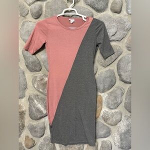 Women’s LuLaRoe Colorblock Knit Dress XS